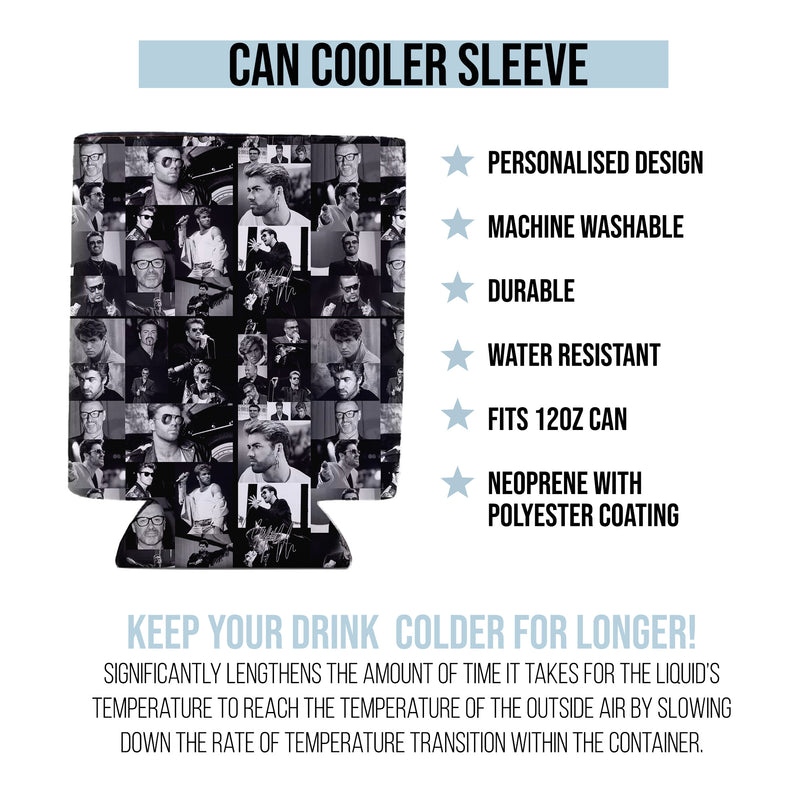 George Michael Montage - Custom Personalised Drink Can Cooler