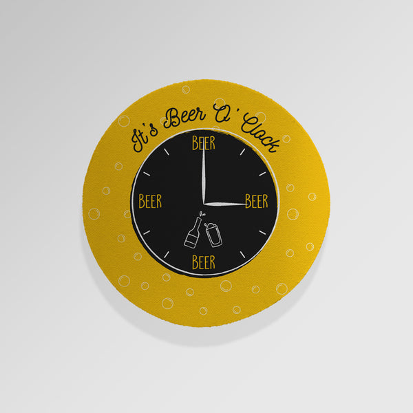 It's Beer O'Clock - Drinks Coaster - Round or Square
