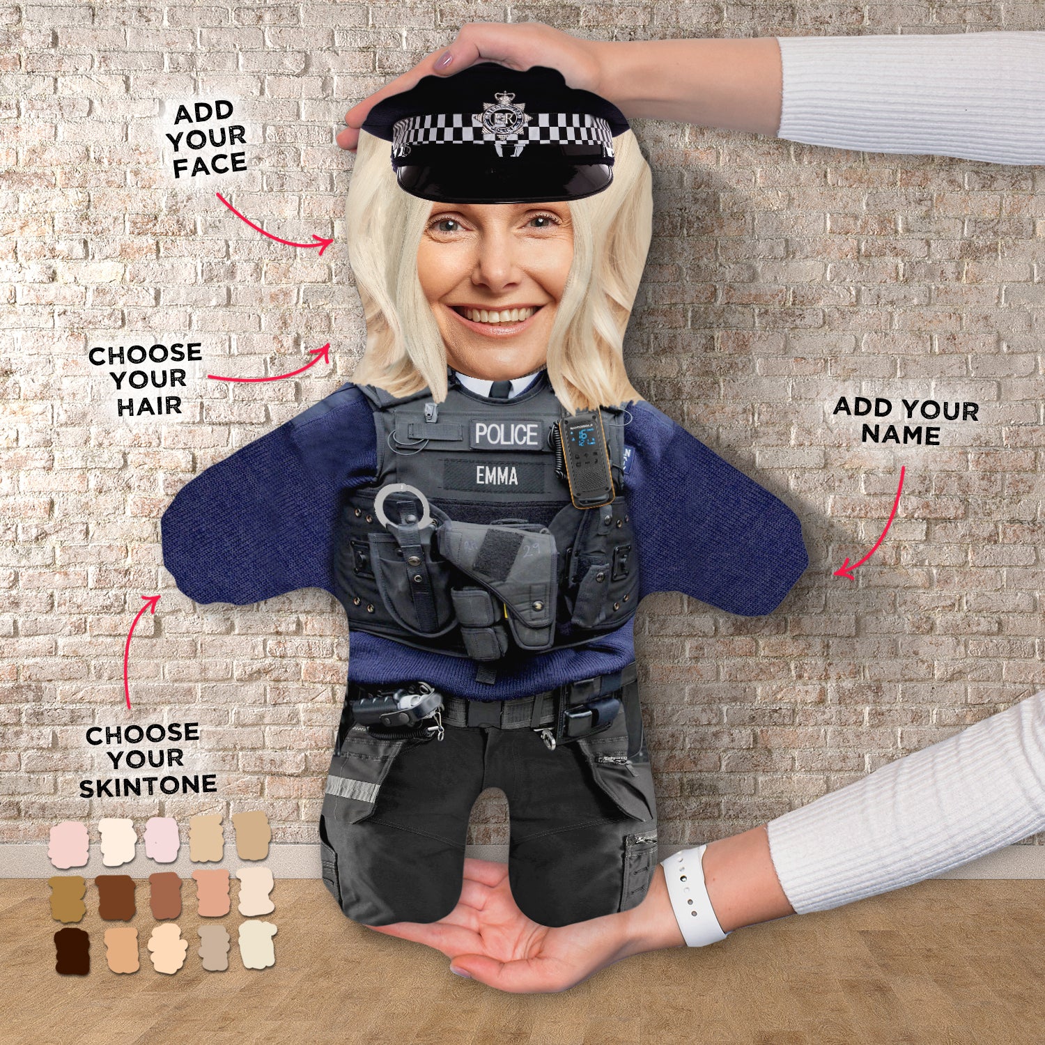 Police Officer  - Custom - Personalised Mini Me Doll