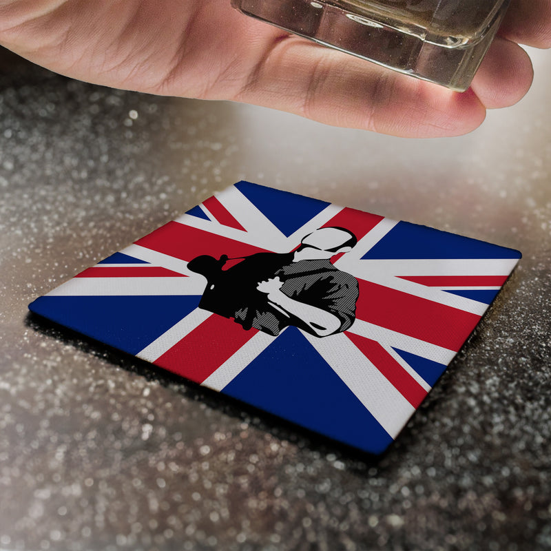 Skinhead Union Jack - Drinks Coaster - Round or Square