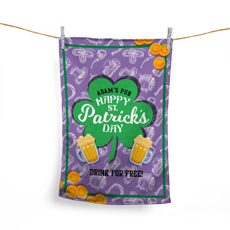St Patrick's Day - Personalised Tea Towel - Design 4