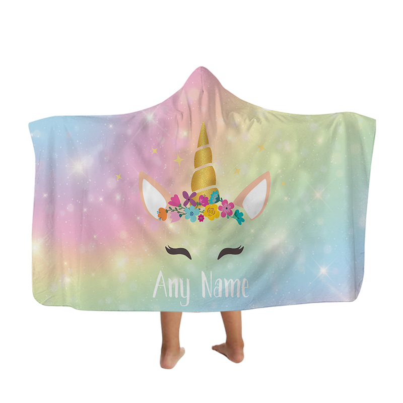 Unicorn Hooded Blanket Kids –