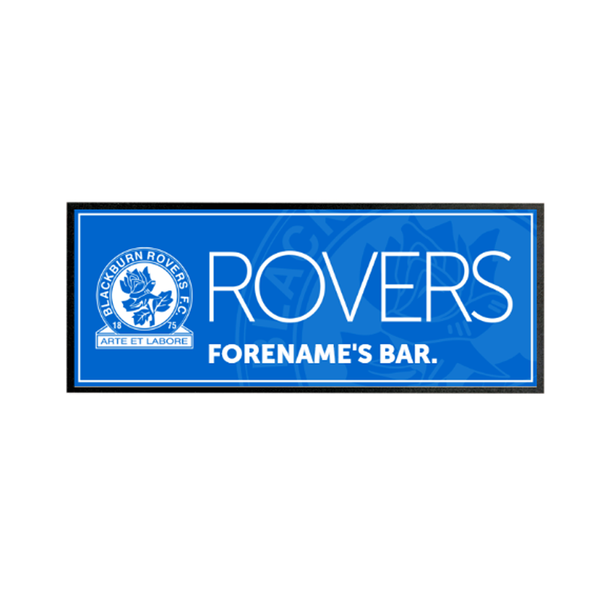 Blackburn Rovers Mono Crest Personalised Regular Bar Runner