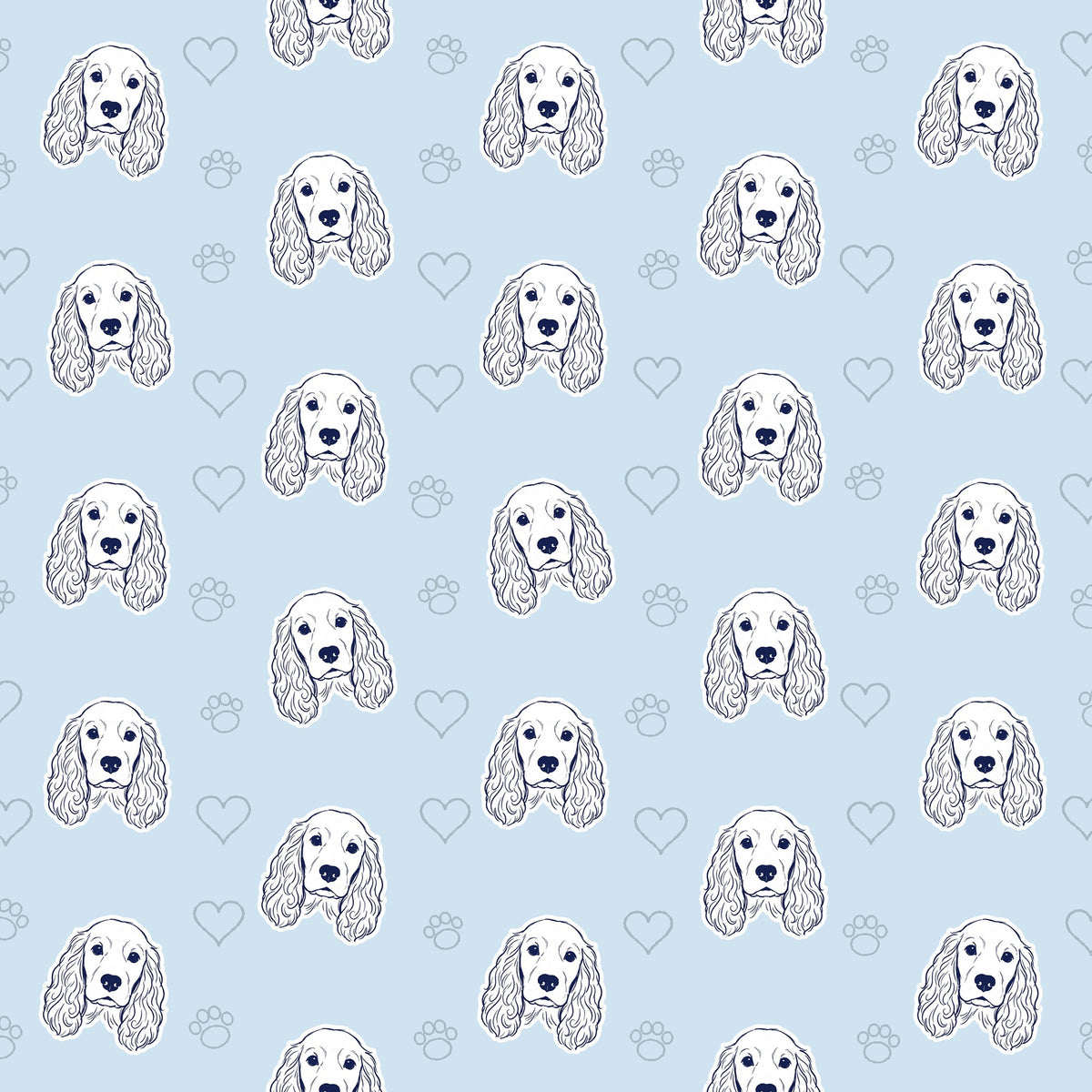 Sketch Line Pattern pet portrait artwork example