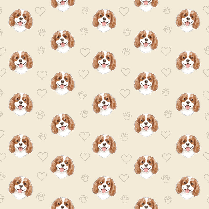 Watercolour Pattern pet portrait artwork example