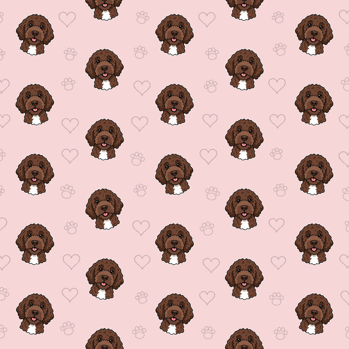 Doodle Pattern pet portrait artwork example