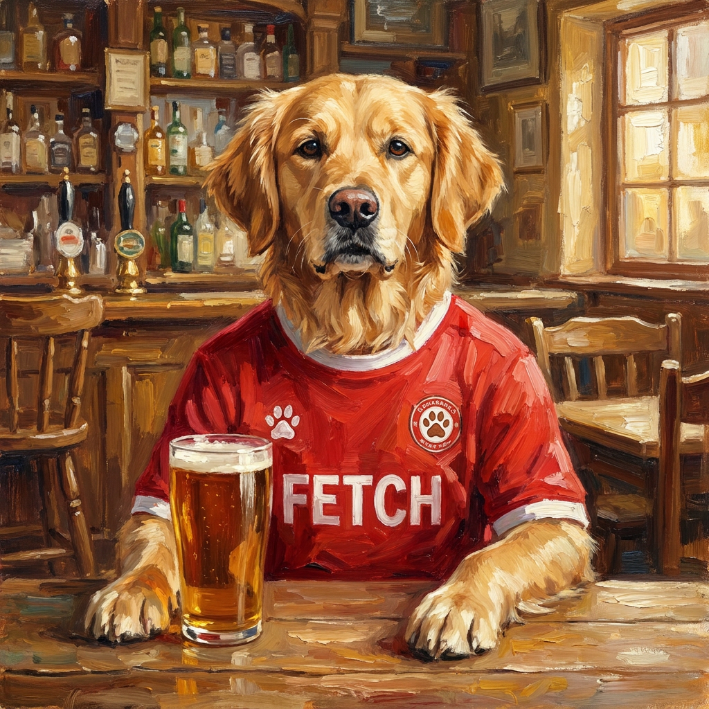 Liverpaw pet portrait artwork example