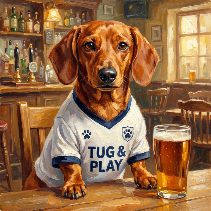 Pawtenham Hotspur pet portrait artwork example