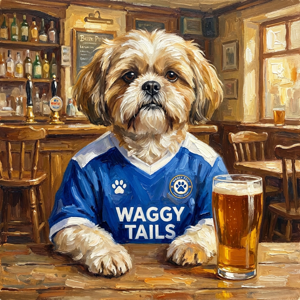 Birminghound City pet portrait artwork example
