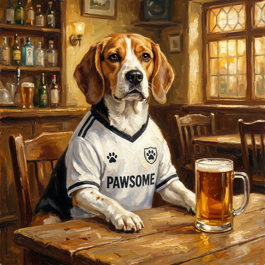 Furham pet portrait artwork example