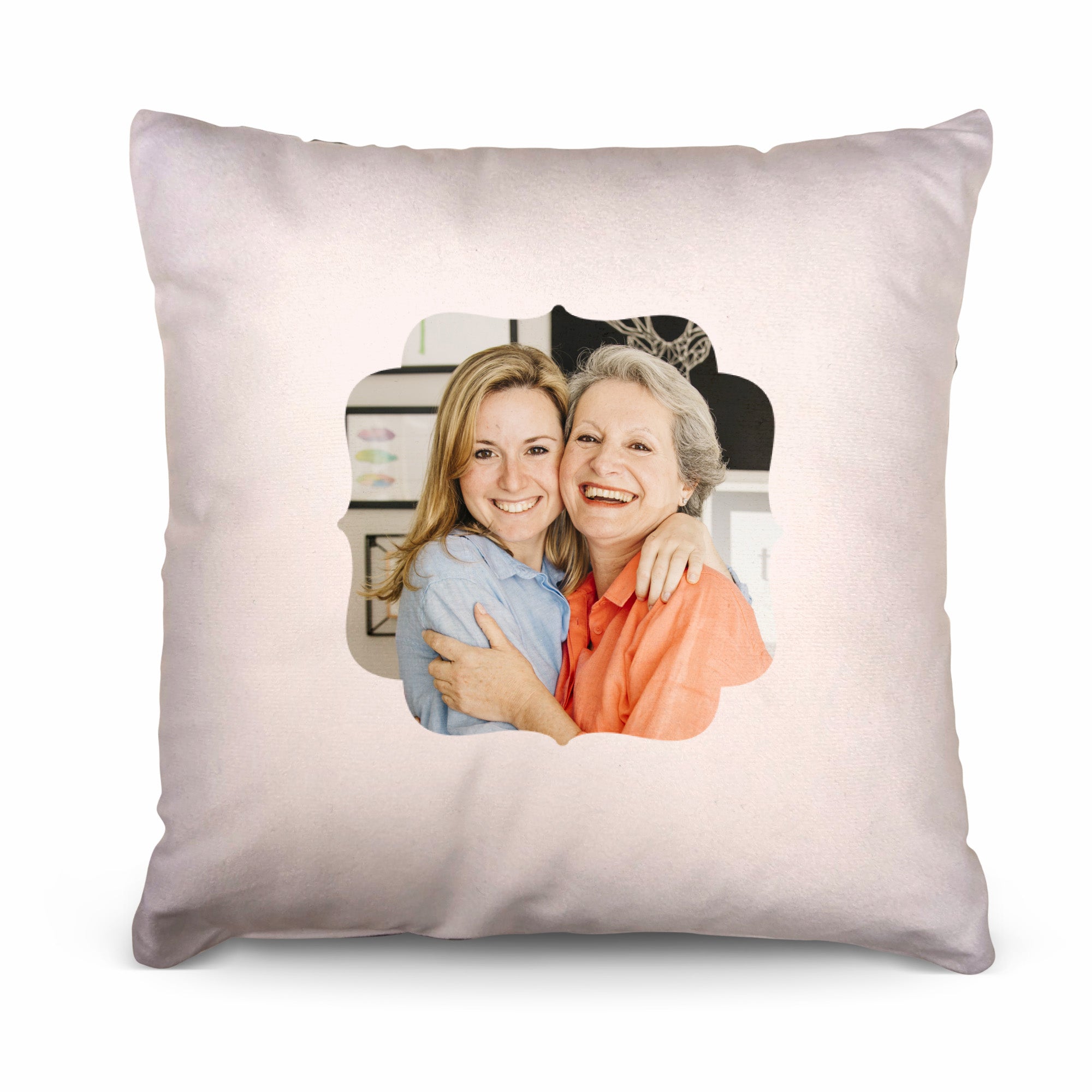A Hug From - Pink - 26cm x 26cm - Personalised Cushion