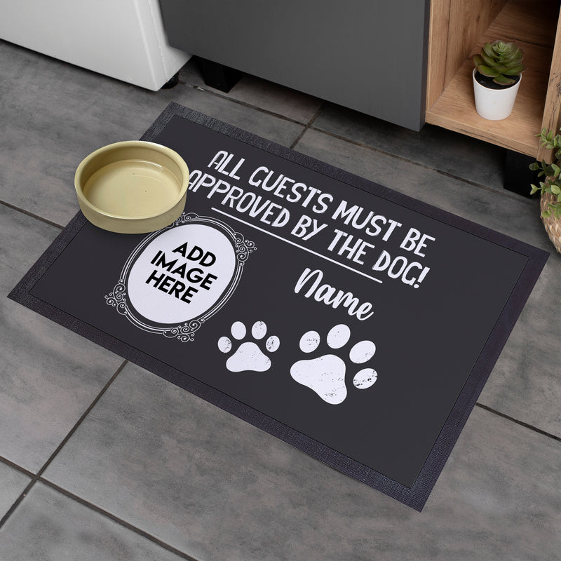 Approved By The Dog - Personalised Door Mat - 60cm x 40cm