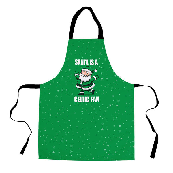 Santa is a Celtic Fan - Apron