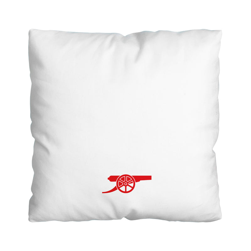 Arsenal FC Map White 18" Back of Shirt Cushion - Officially Licenced