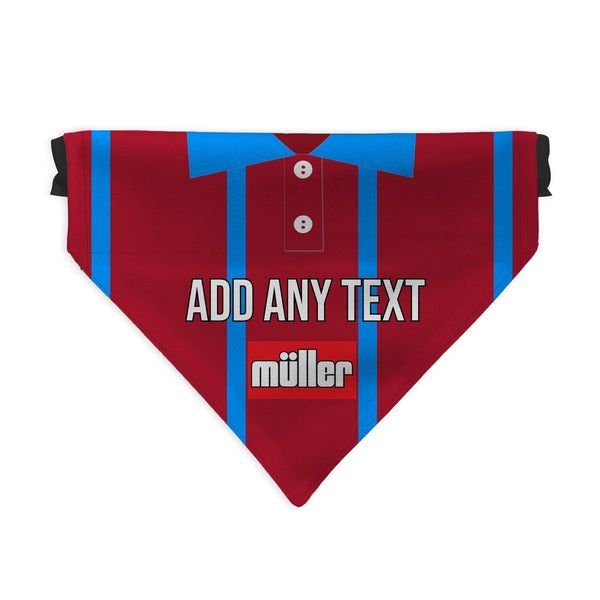 Aston Villa 1993 Home Shirt - Personalised Pet Bandana - 4 Sizes