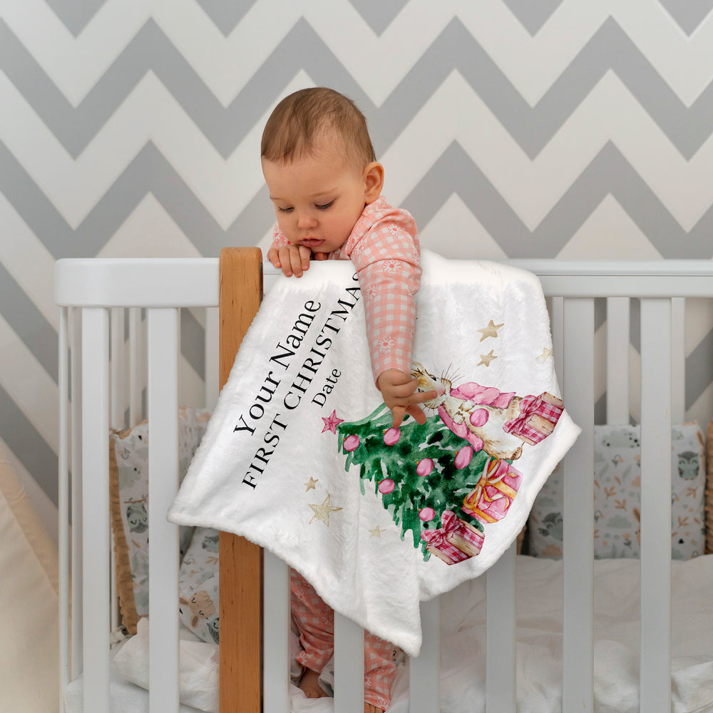 Newborn Blanket My First Baby Blanket Milestone Blanket My 1st