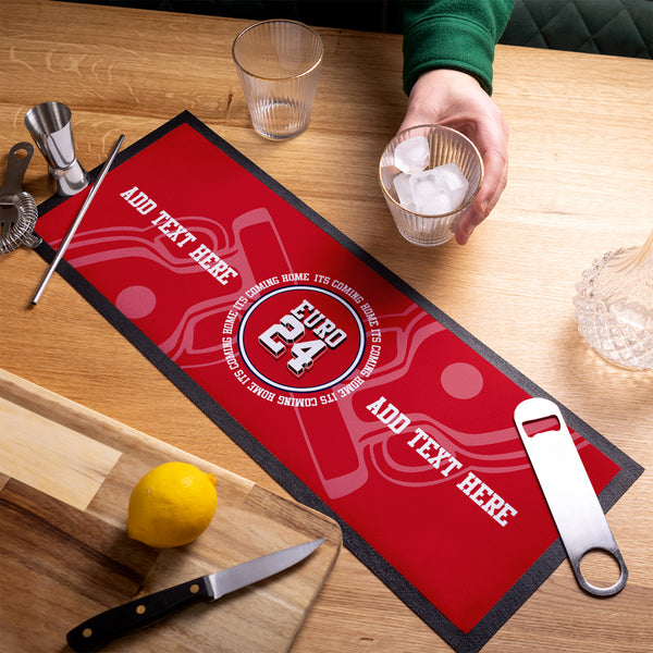 Euro 24 - It's Coming Home - Personalised Bar Runner