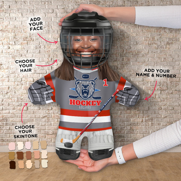 Ice Hockey Player - Custom - Mini Me Personalised Doll
