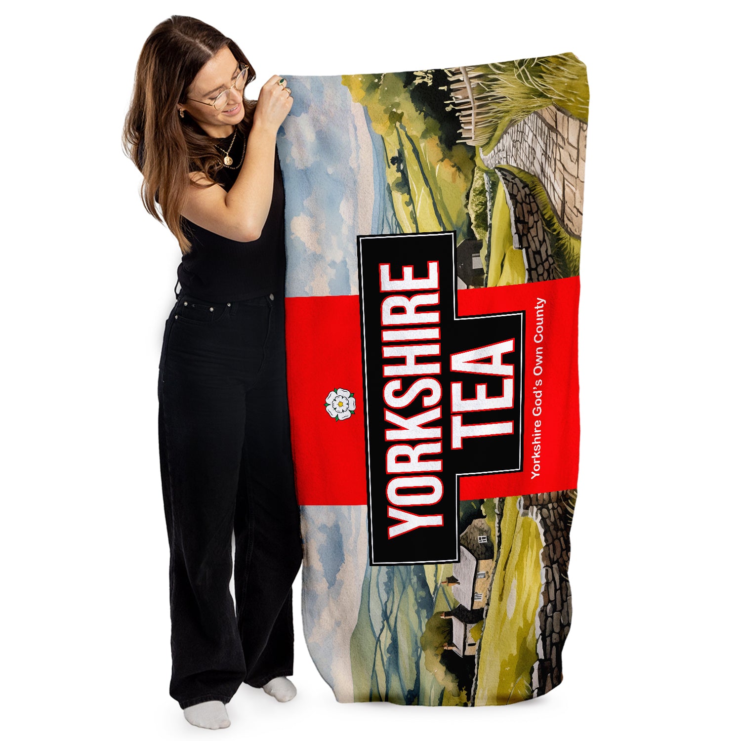 Yorkshire - Personalised Beach Towel