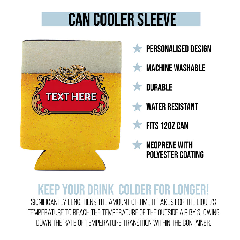Beer Label - Custom Personalised Drink Can Cooler