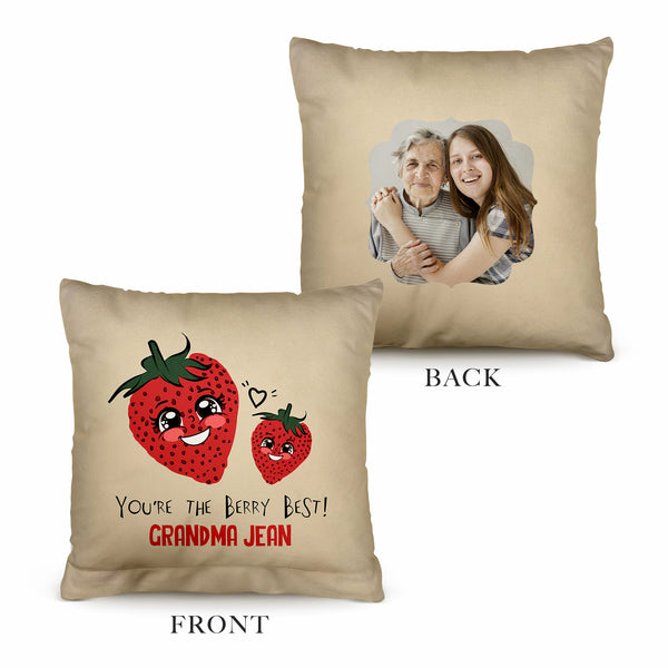 The Berry Best! - 26cm x 26cm - Personalised Cushion