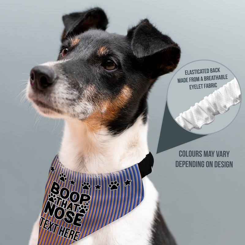 Boop That Nose - Custom Personalised Dog Bandana - 4 Sizes