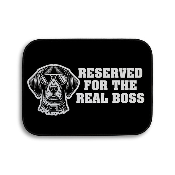 Reserved for the Real Boss Dog - Personalised Pet food Mat