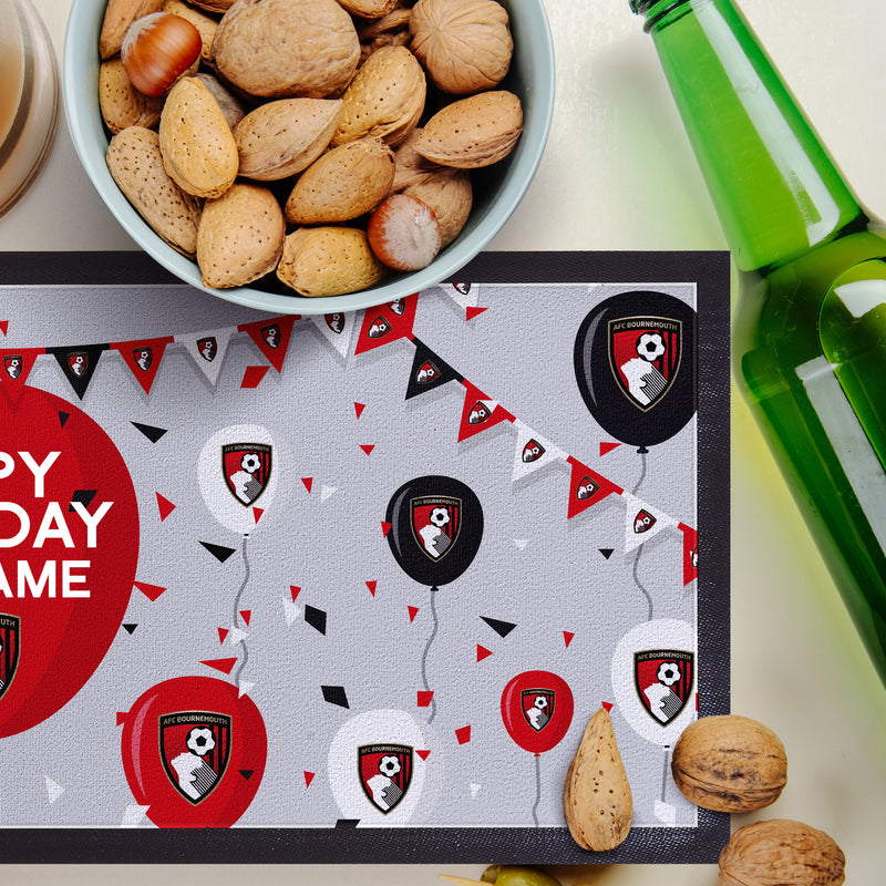 Bournemouth - Balloons Personalised Bar Runner - Officially Licenced