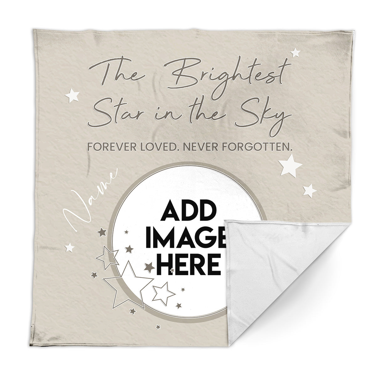 Brightest Star - Fleece - Personalised Memory Fleece Blanket 150cm X 150cm
