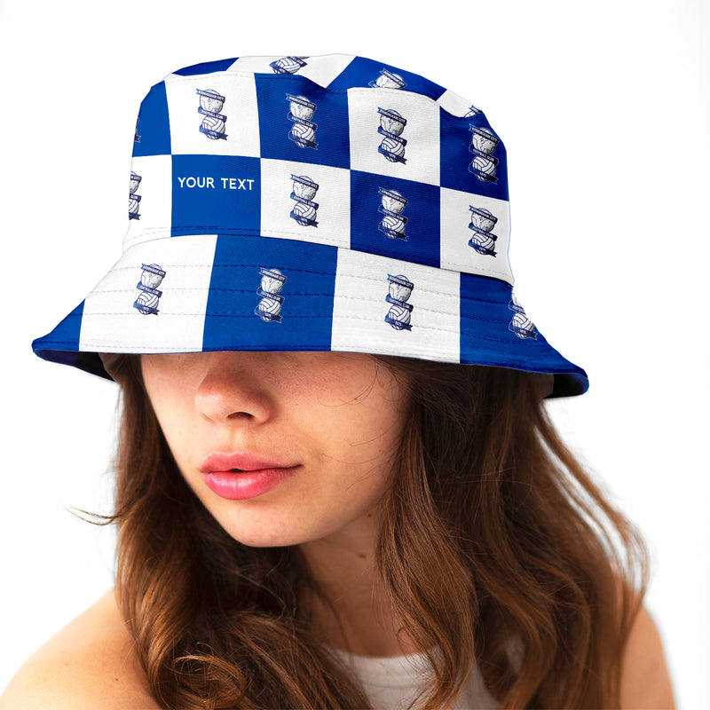 Birmingham City Chequered Bucket Hat - Offically Licensed Product