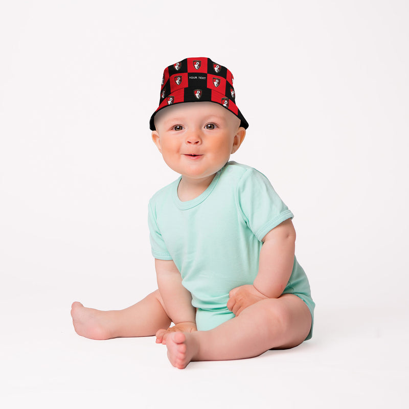 Bournemouth Chequered Bucket Hat - Offically Licensed Product