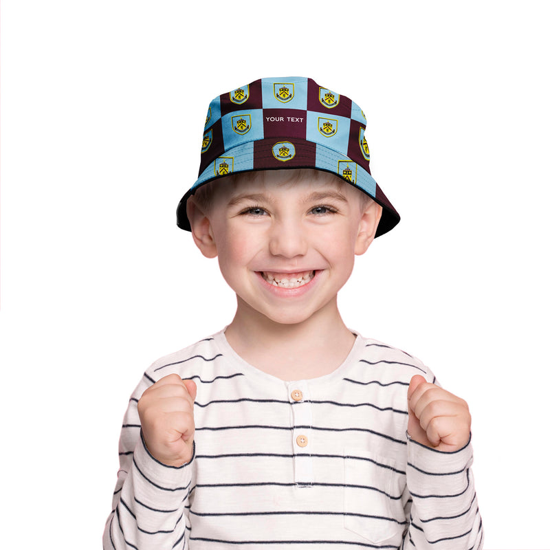 Burnley FC Chequered Bucket Hat - Offically Licensed Product