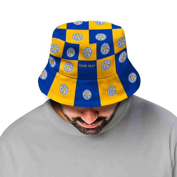 Leicester City Chequered Bucket Hat - Offically Licensed Product