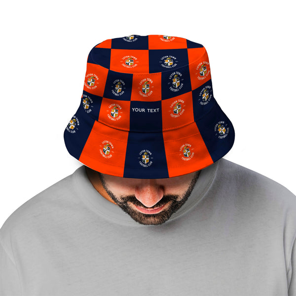 Luton Town Chequered Bucket Hat - Offically Licensed Product
