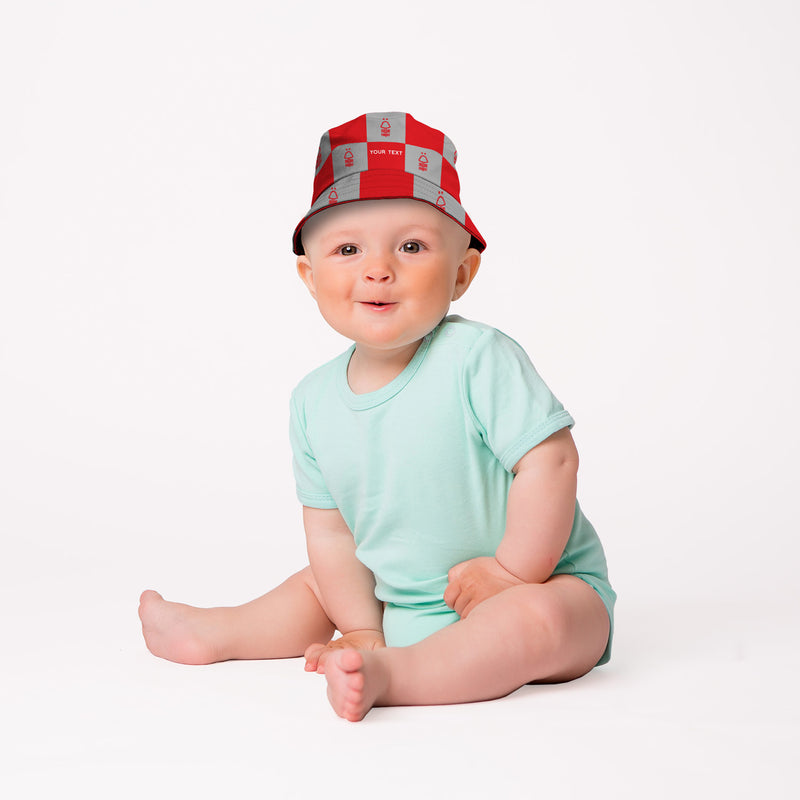 Nottingham Forest Chequered Bucket Hat - Offically Licensed Product