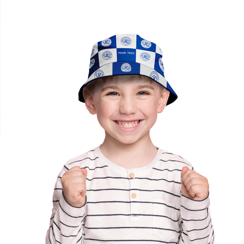 Queens Park Rangers Chequered Bucket Hat - Offically Licensed Product