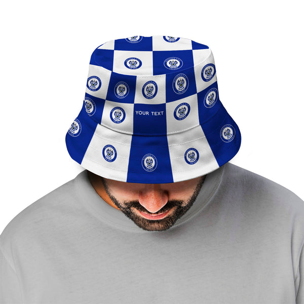 Rochdale Chequered Bucket Hat - Offically Licensed Product