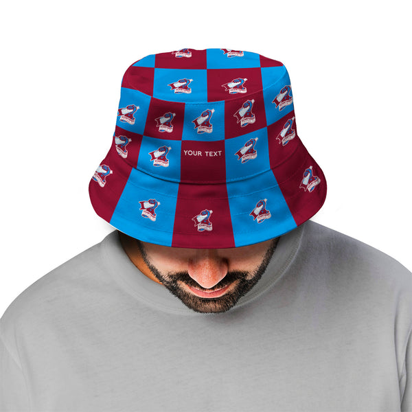 Scunthorpe United Chequered Bucket Hat - Offically Licensed Product