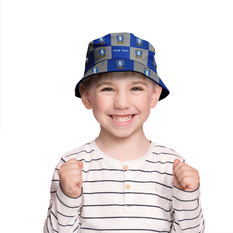 Sheffield Wednesday Chequered Bucket Hat - Offically Licensed Product