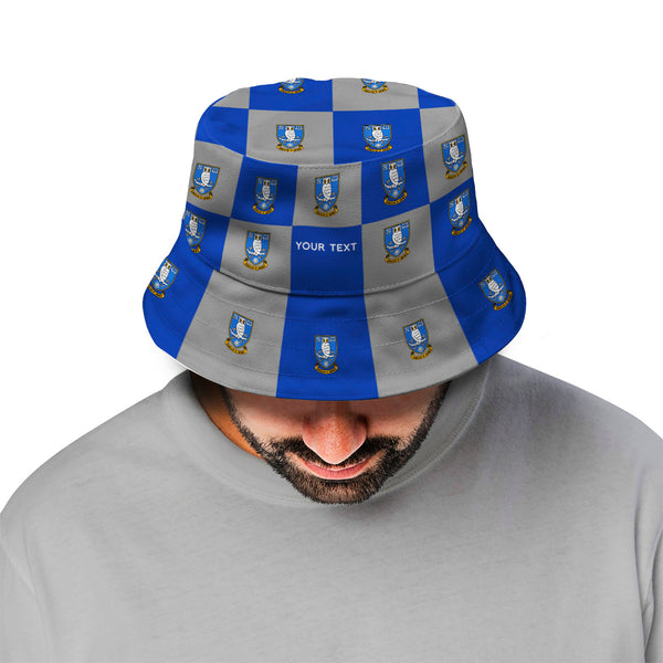Sheffield Wednesday Chequered Bucket Hat - Offically Licensed Product