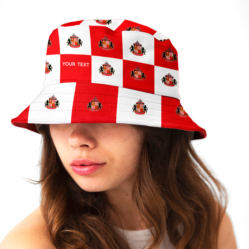 Sunderland AFC Chequered Bucket Hat - Offically Licensed Product