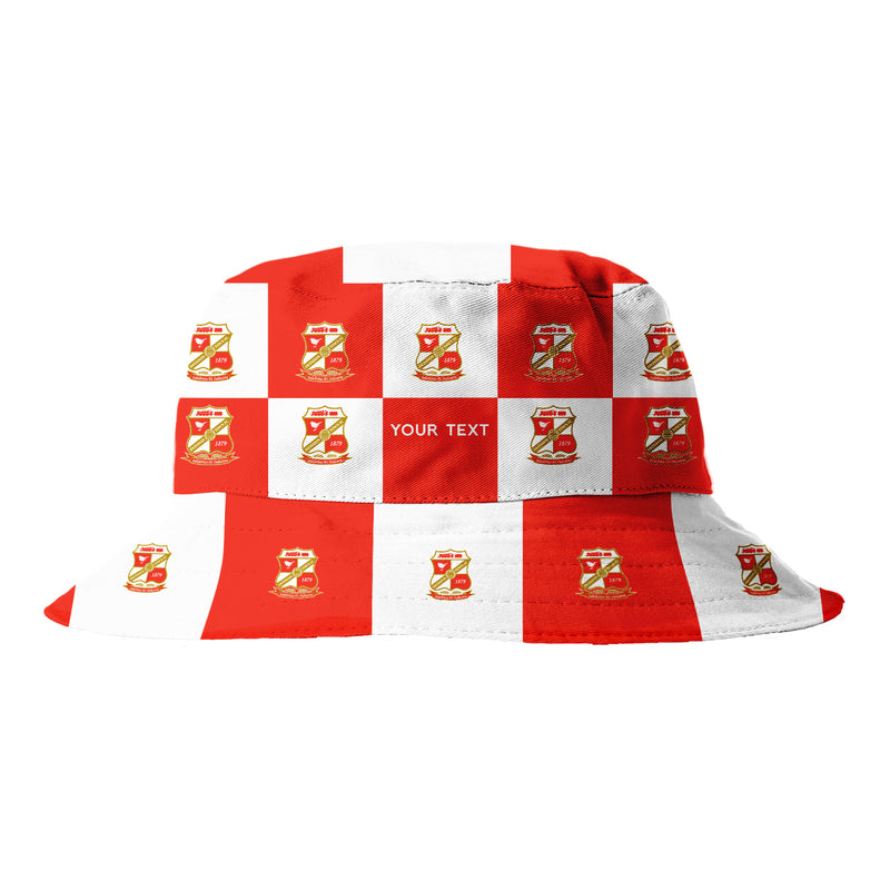 Swindon Town FC Chequered Bucket Hat - Offically Licensed Product