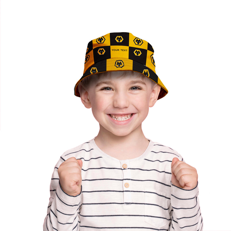 Wolves FC Chequered Bucket Hat - Offically Licensed Product