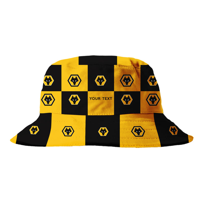 Wolves FC Chequered Bucket Hat - Offically Licensed Product