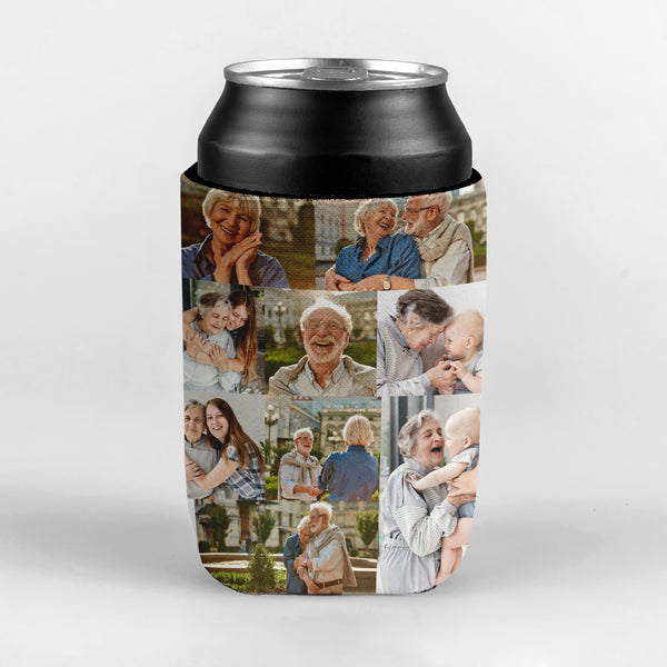Collage Photo Montage - Custom Personalised Drink Can Cooler