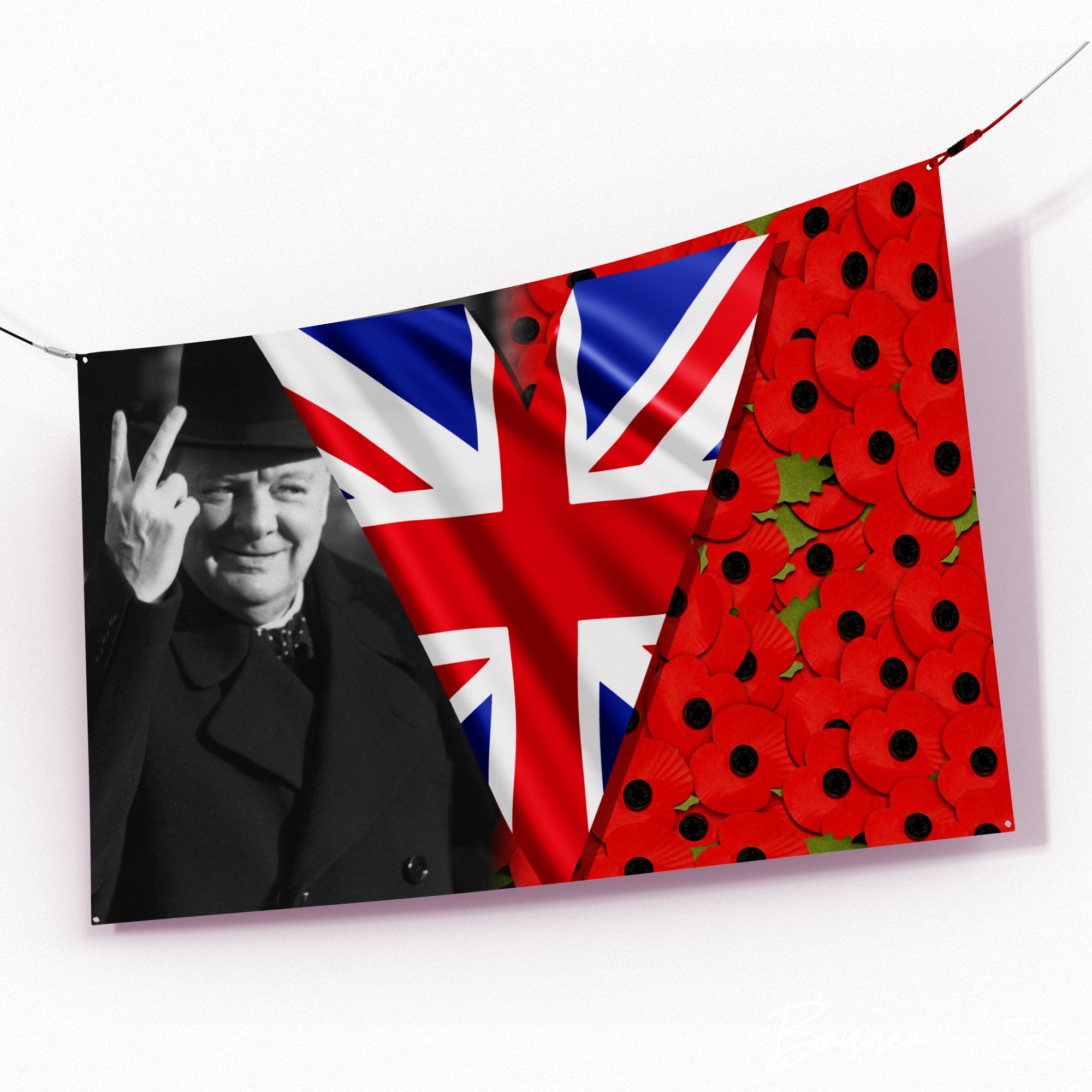 Churchill VE Day | Banner - 5ft x 3ft