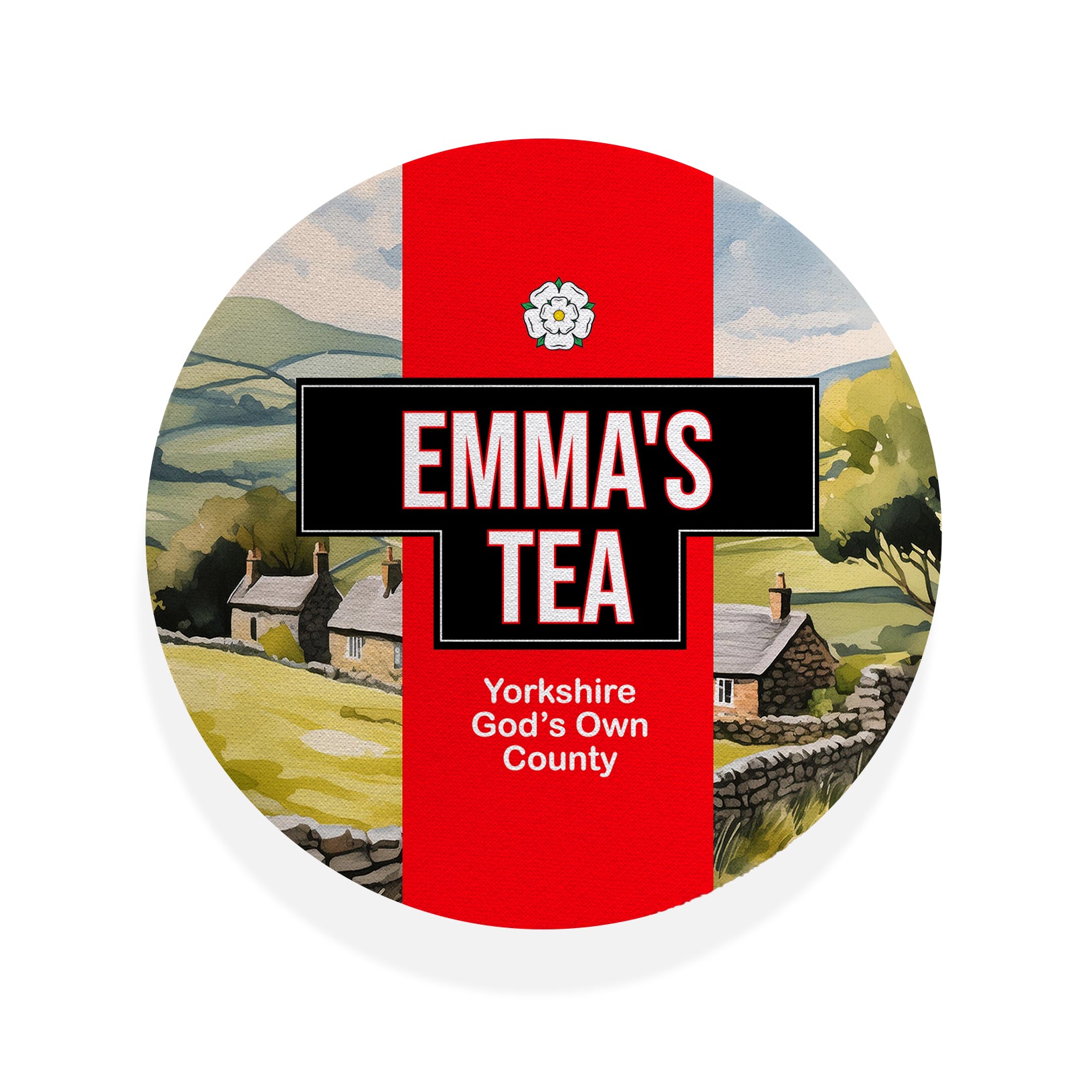 Personalised Yorkshire - Drinks Coaster - Round or Square
