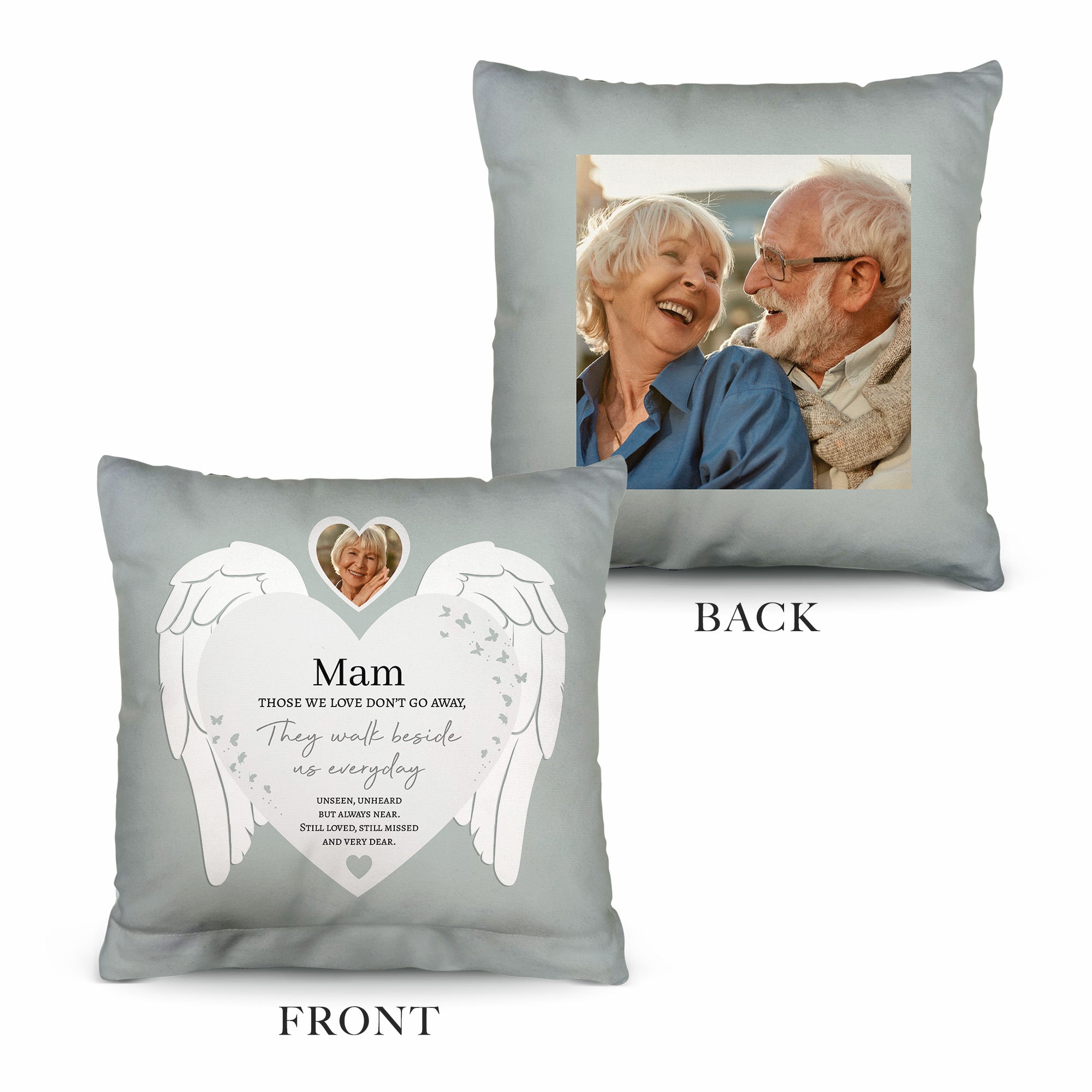 Those we love don’t go away - Personalised Memory Cushion - Two Sizes