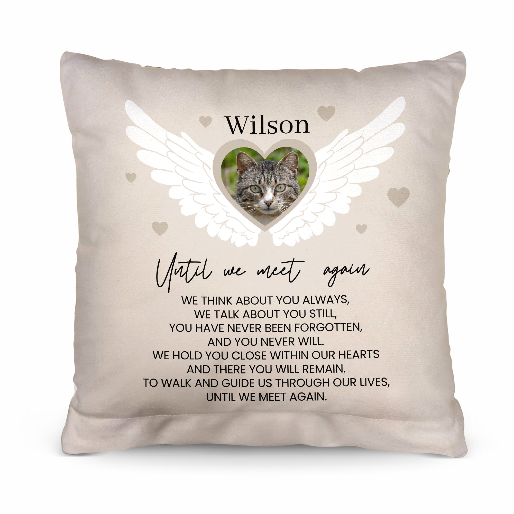Until We Meet Again - Personalised Memory Cushion - Two Sizes