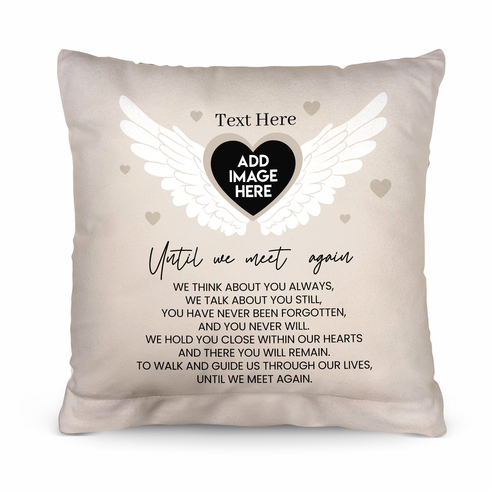 Until We Meet Again - Personalised Memory Cushion - Two Sizes